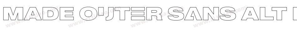 MADE Outer Sans Alt Light PERSONAL USE字体转换